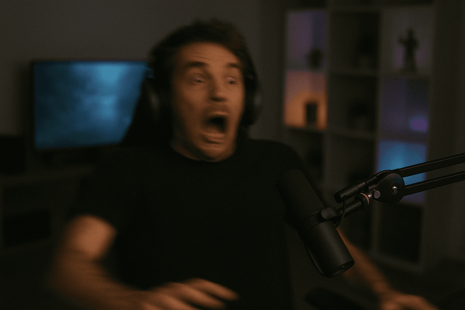 Example of a jumpscare on stream